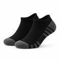 Sportsocken 39-42 aus Textilstrick schwarz grau niedrig geschnitten