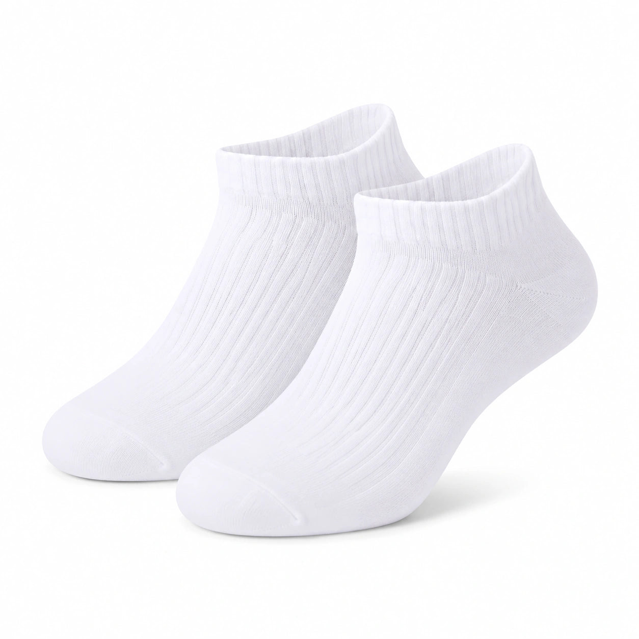 Socken 39-42 aus Textil in Weiß mit Rippstrick für Alltag und Sport