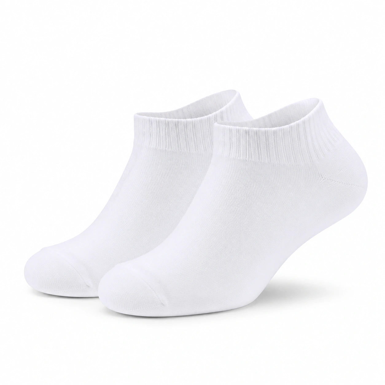 Socken 43-46 Weiß Textil Kurzschaft Gerippt