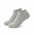 Sneakersocken Größe 43-46 aus Textilmaterial Grau für Alltag gerippt